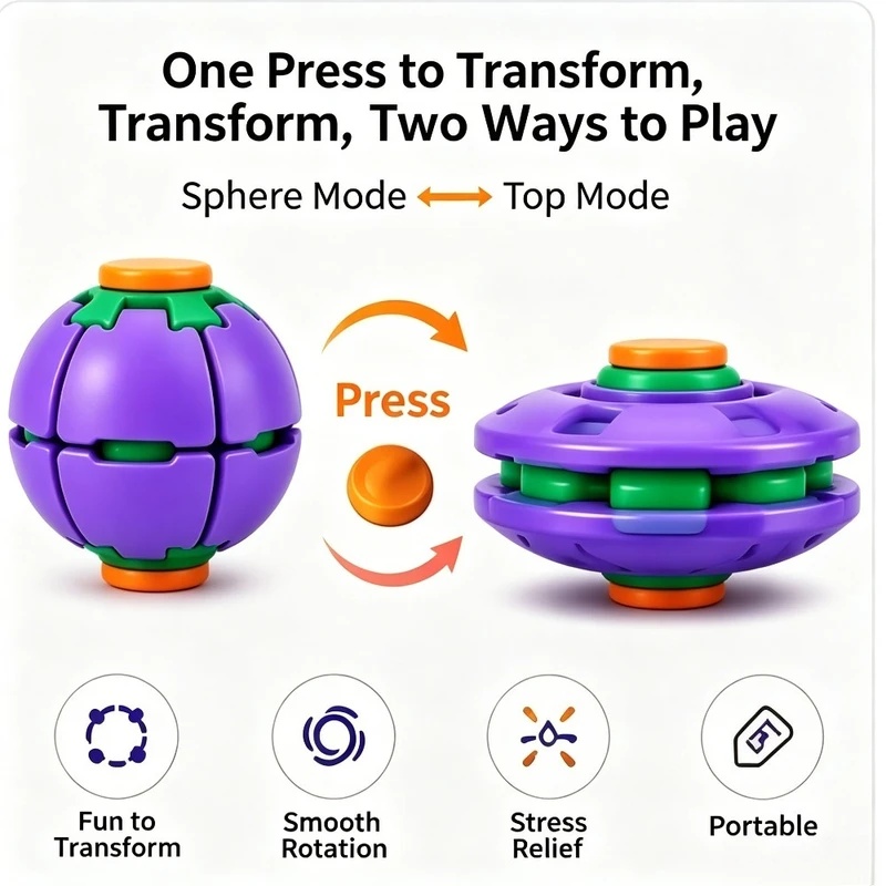 1PCS Transforming Fidget Spinn - đánh giá và giá Party Games For Adults And Kids